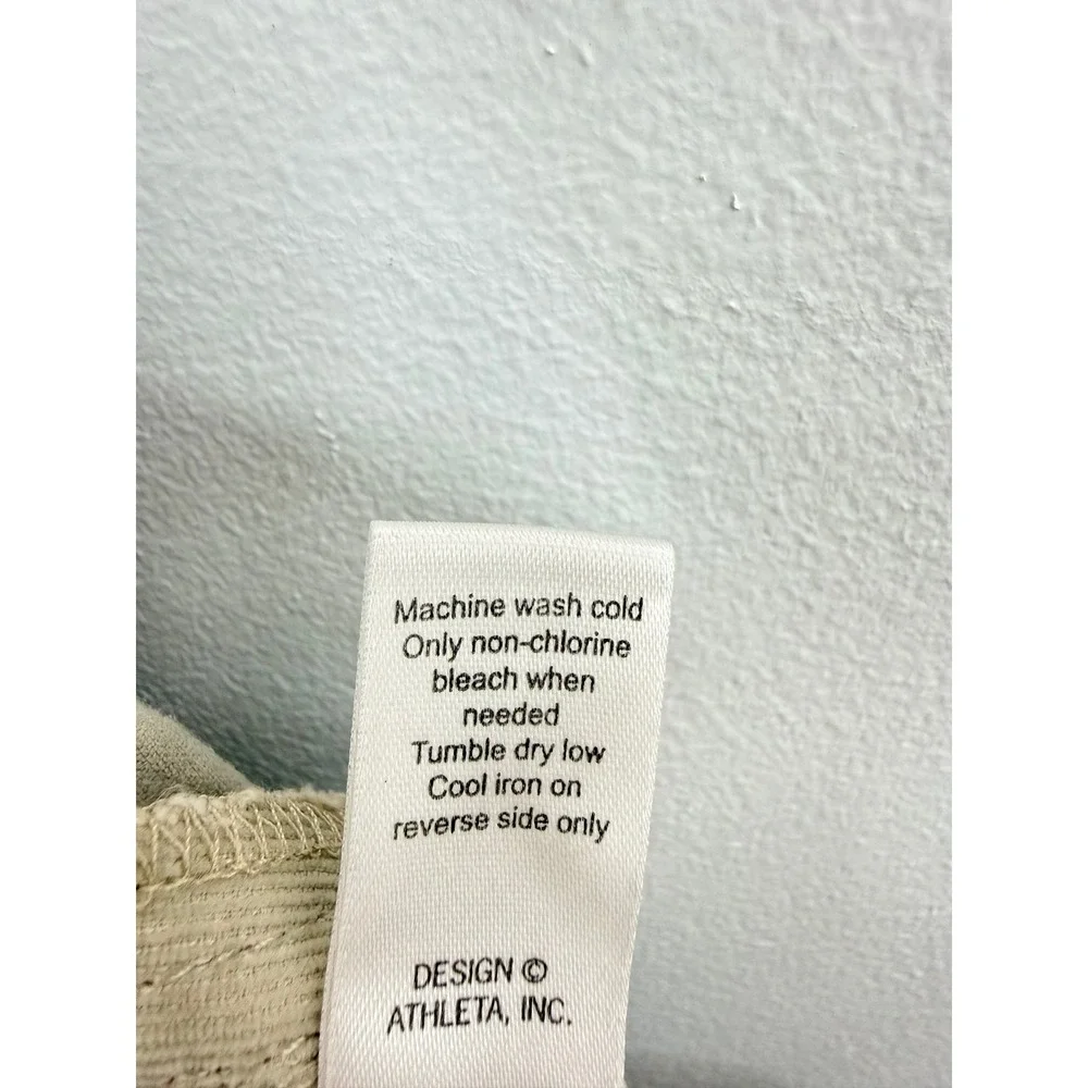 Athleta Khaki Corduroy A Line Flare Skirt Womens No Size Tag Boho Festival Comfy